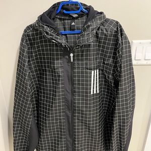 Mens XL Adidas prime blue hooded jacket. Like new.